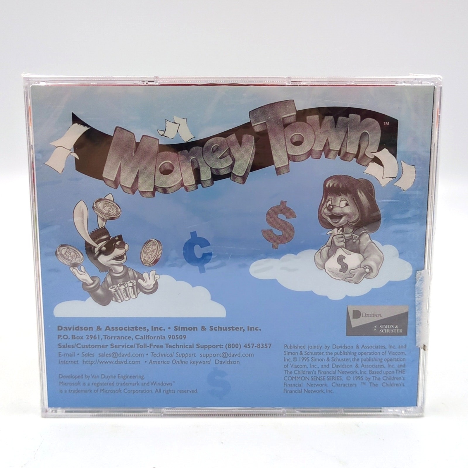 Money Town PC CD Rom 2 Disc Knowledge adventure Ages 5-9 Scholastic clubs