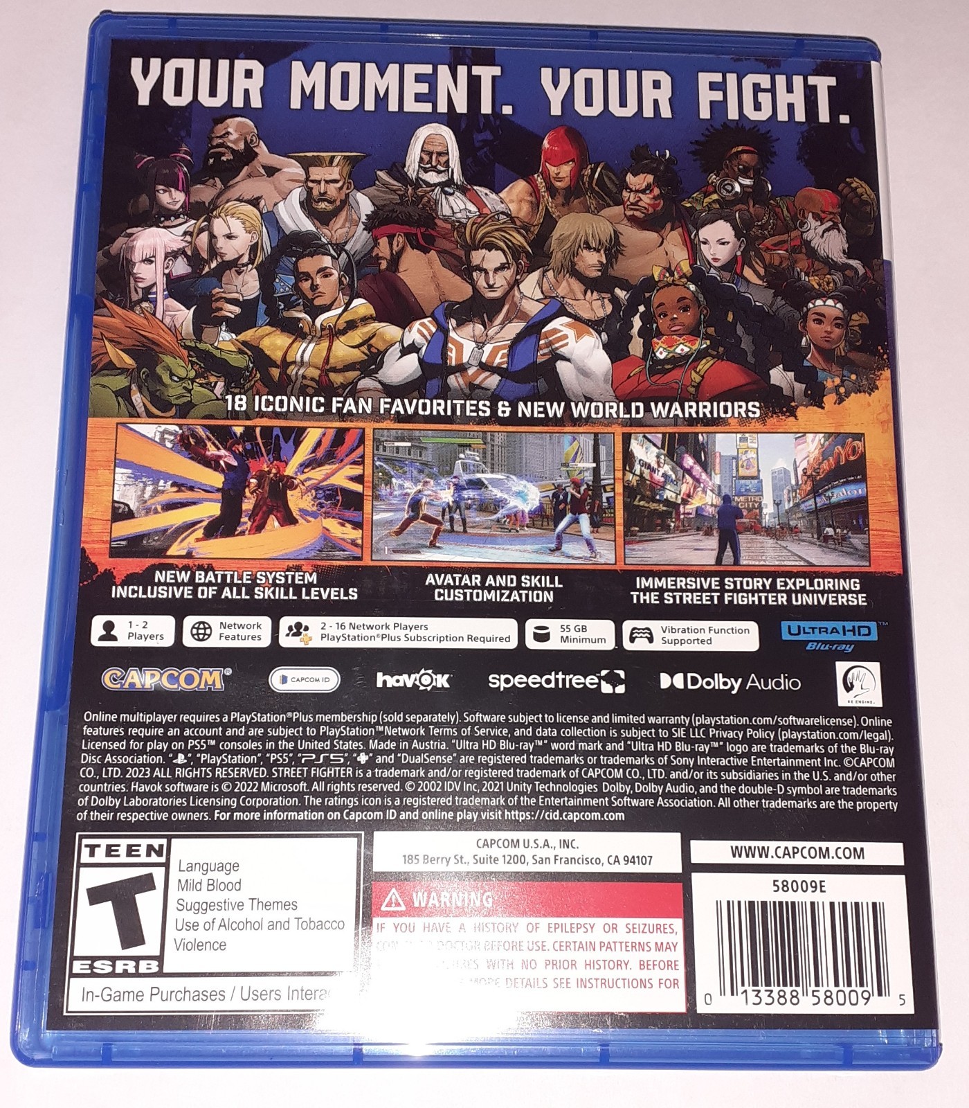 PHYSICAL SF6* Street Fighter 6 – Sony PlayStation 5 * W/DLC * SF6 * PS5 * DISC *