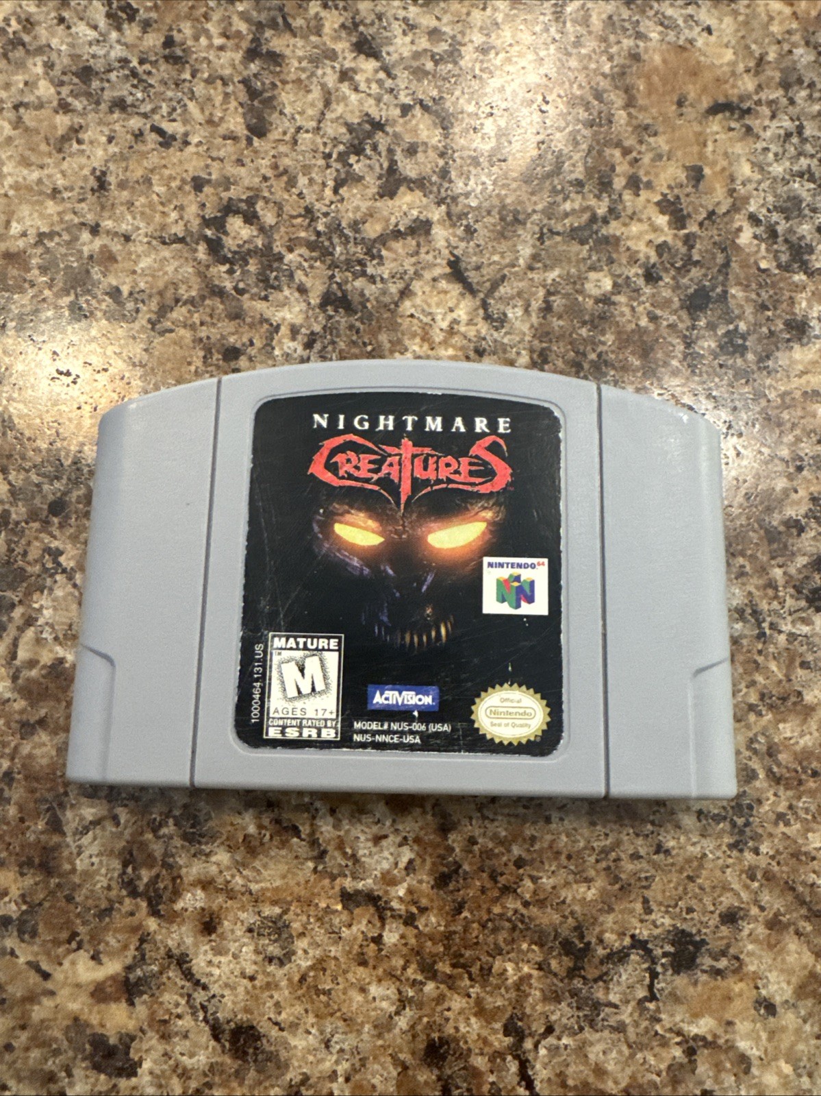 Nightmare Creatures (Nintendo 64 N64, 1998) Authentic – Cartridge Only – Tested