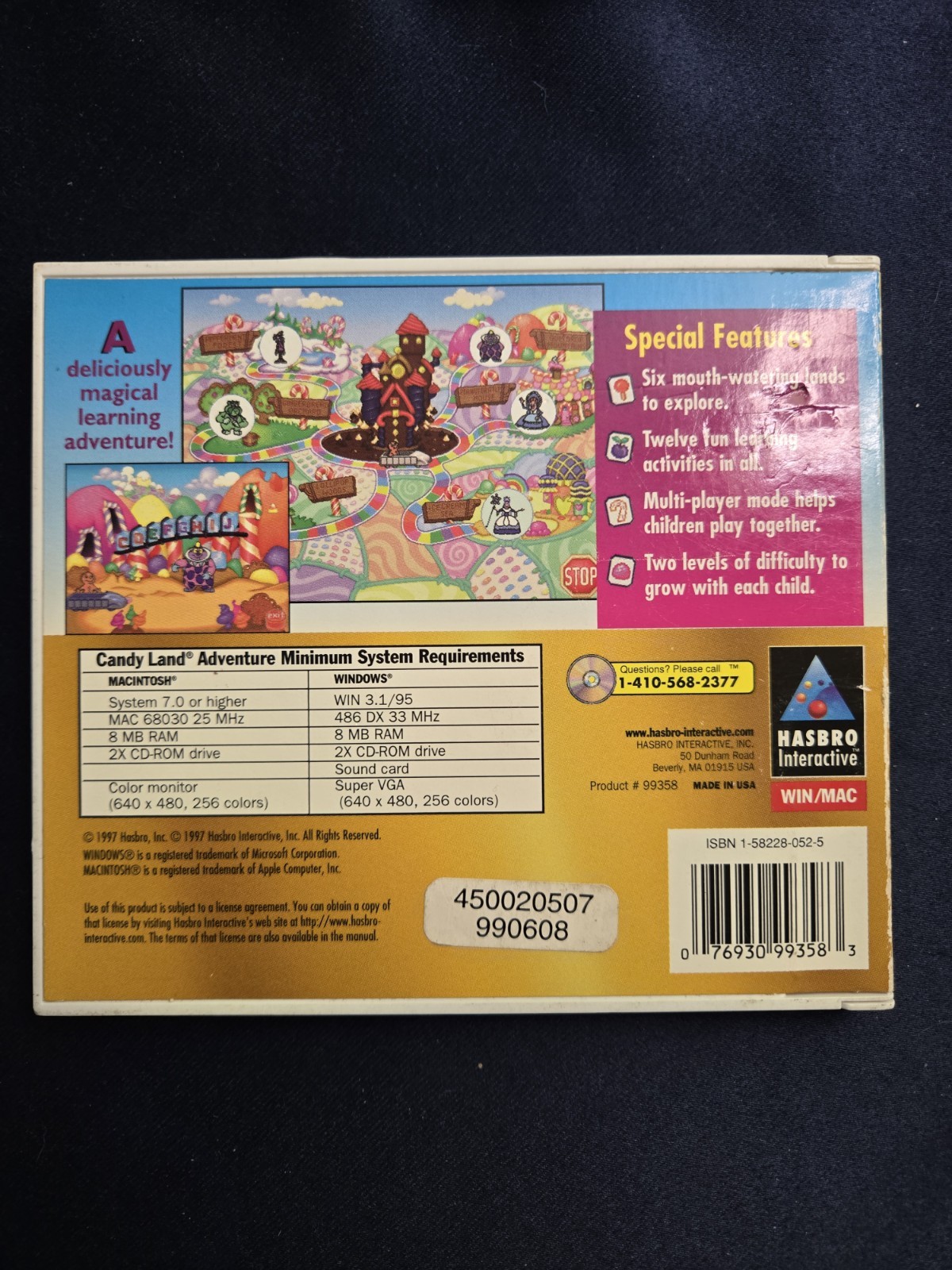 1997 Candyland Adventure PC MAC Game Classic Value Series Tested