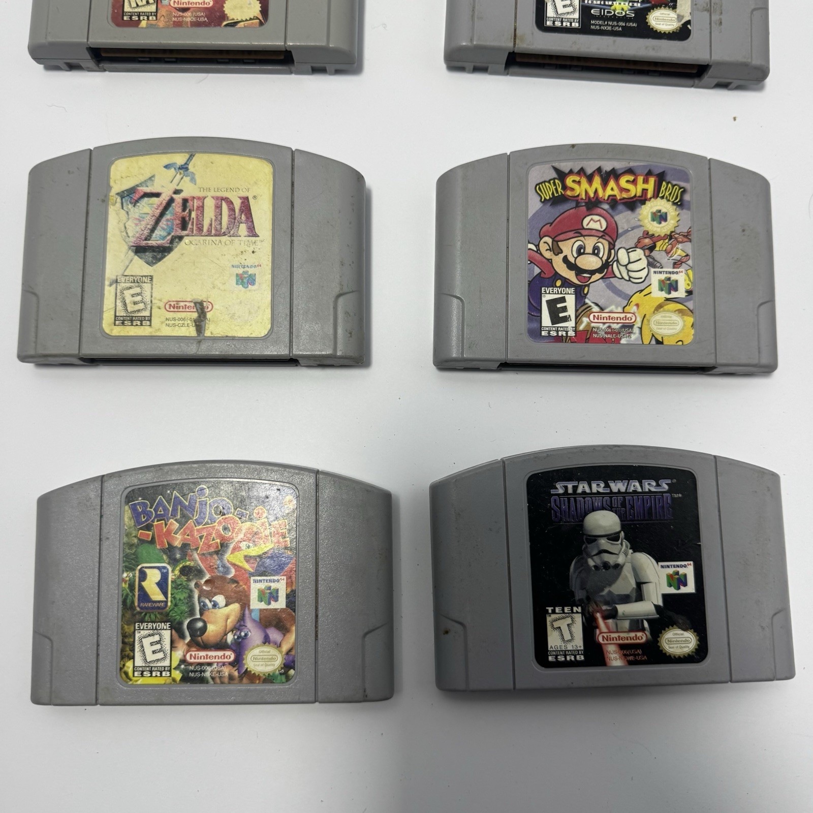 Lot Of 8 N64 Games (Smash Bros, Zelda, Banjo Kazooie,etc) READ