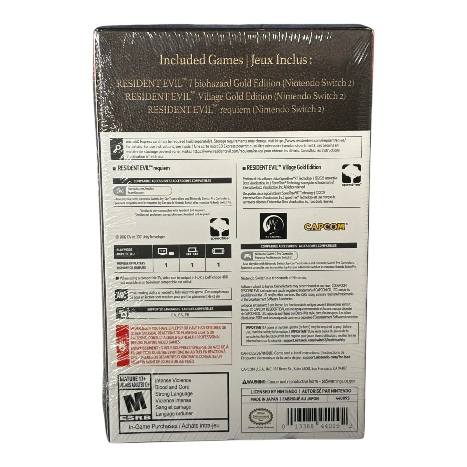 Resident Evil Generation Pack – Nintendo Switch 2 Game In Hand BRAND NEW