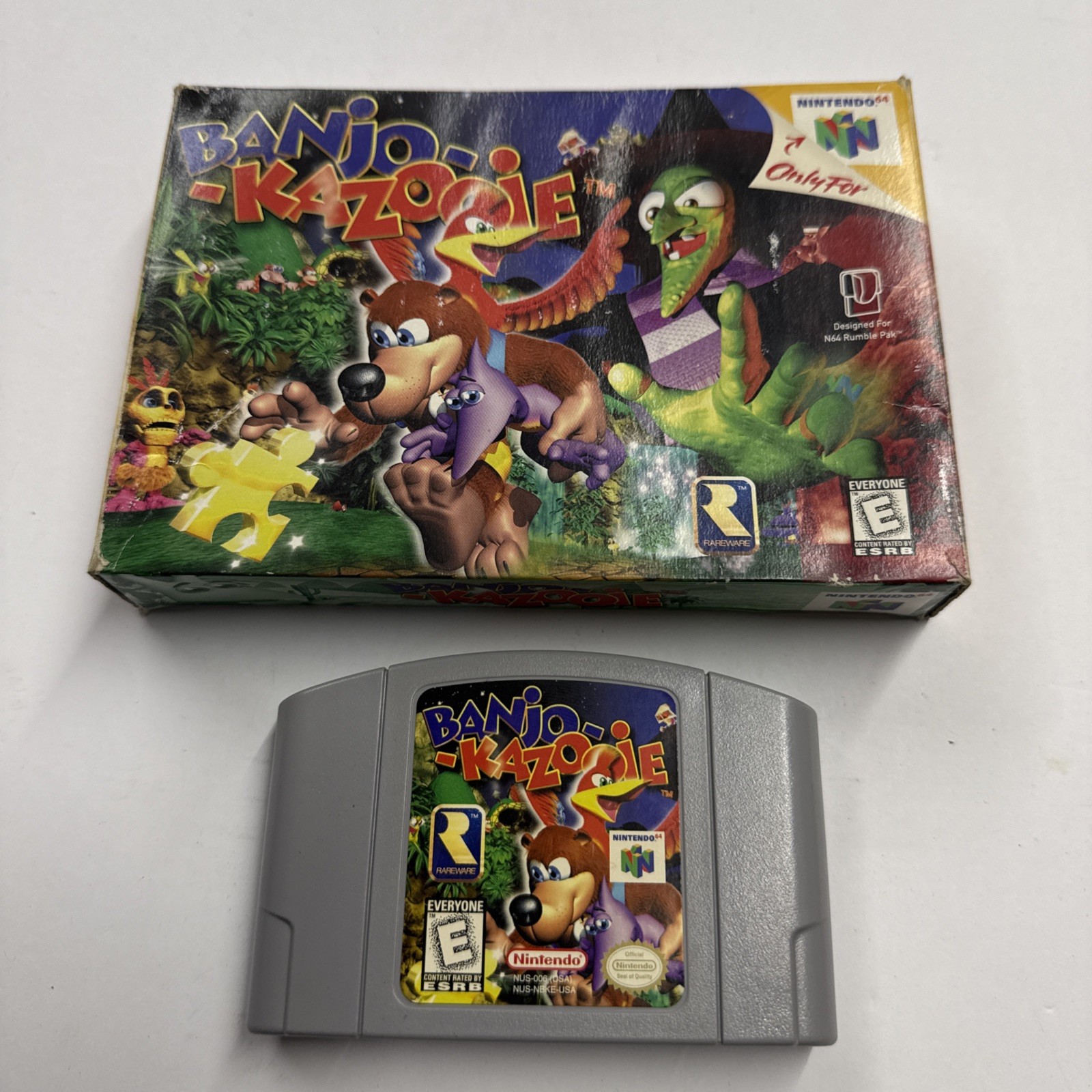 N64 – Banjo-Kazooie (Nintendo 64, 1998) *NOT Complete* W/ Box 2944