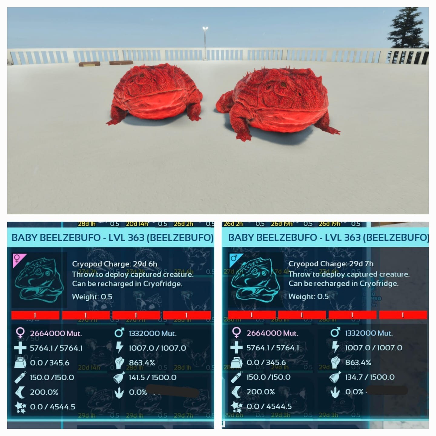 Ark Asa Pve Official Baby Pair Beelzebufo High Status Pc/PS5/Xbox