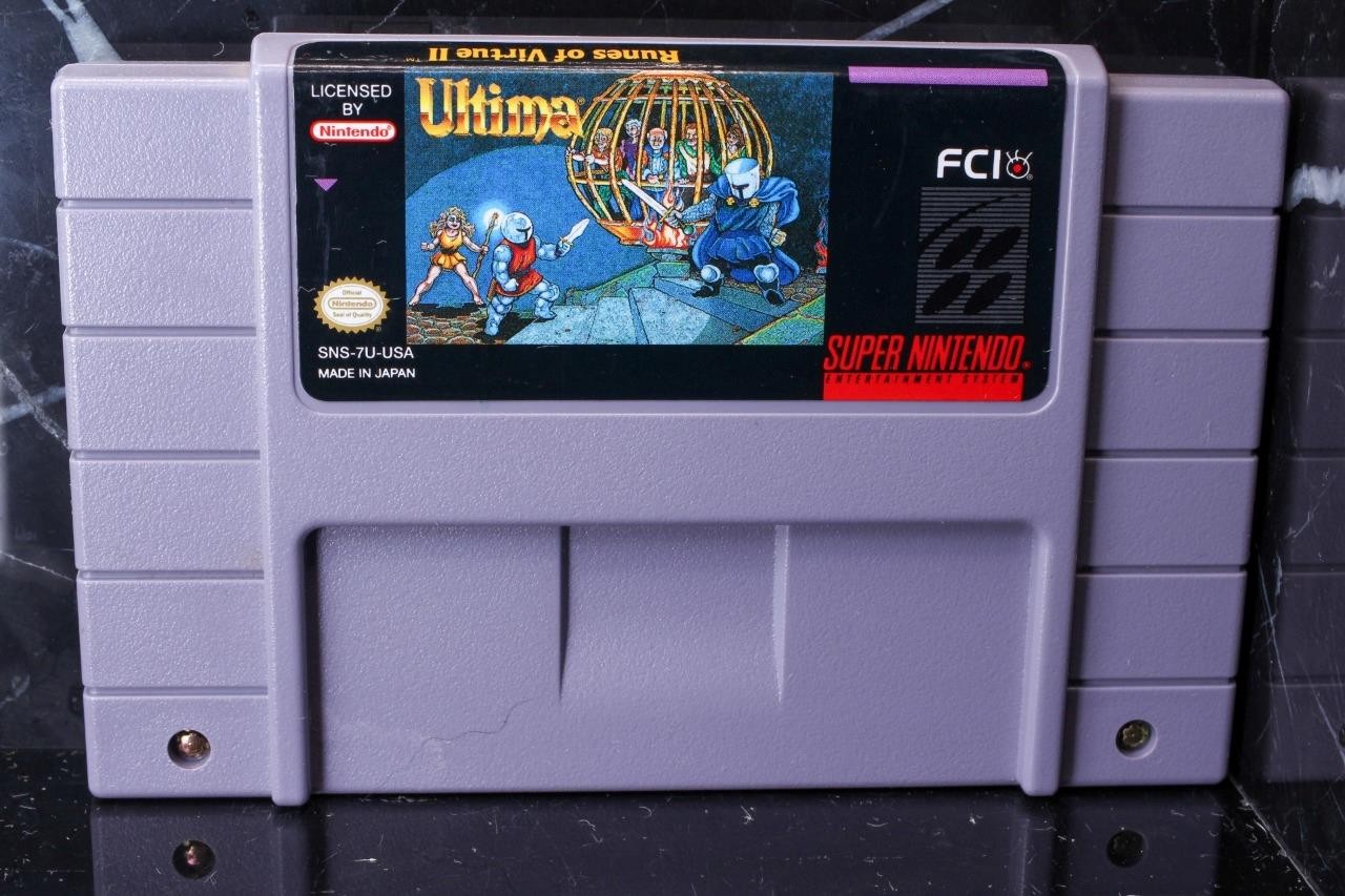 Ultima: Runes of Virtue II Nintendo SNES 1994 Edition Tested Authentic