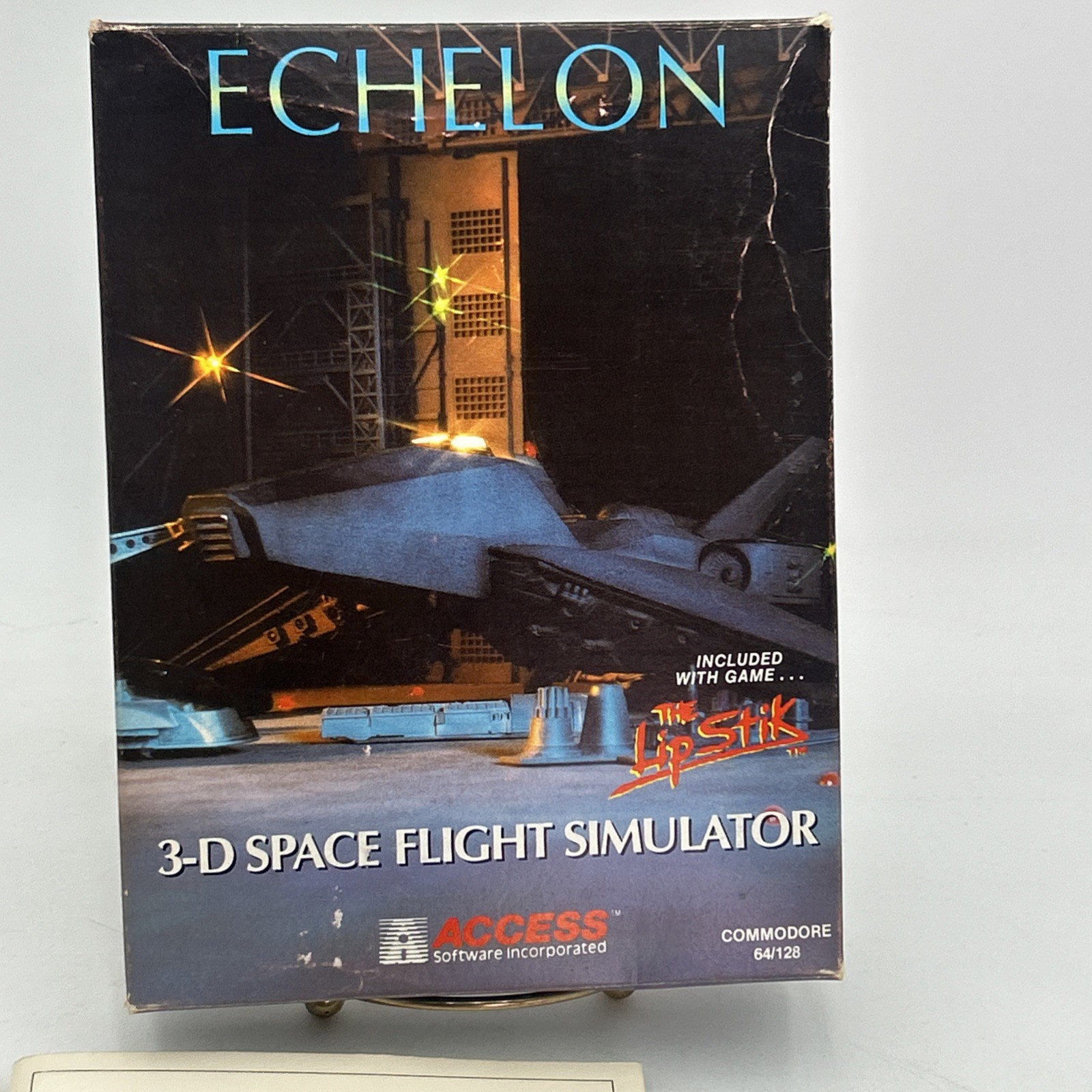 Echelon 3-D Space Flight Simulator Commodore 64/128 Floppy Complete/CIB