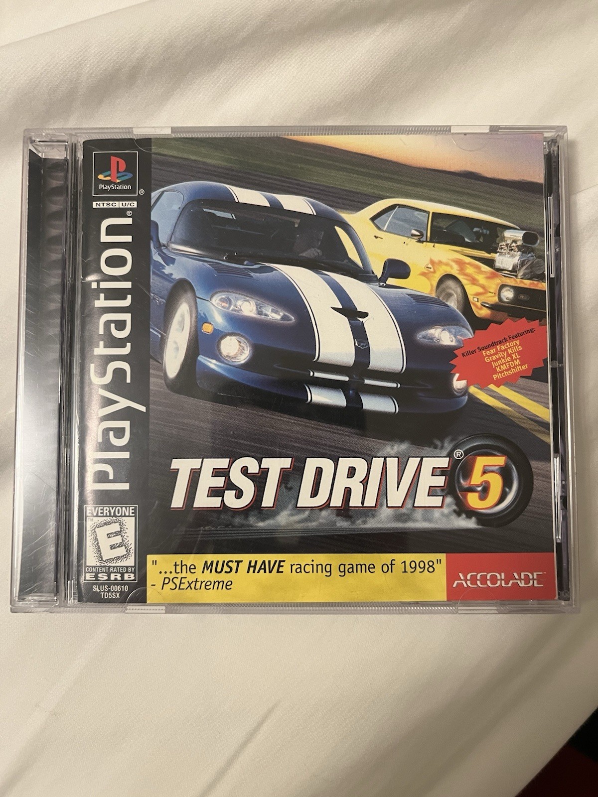 Test Drive 5 (Sony PlayStation 1, 1998) PS1 Complete Black Label CIB