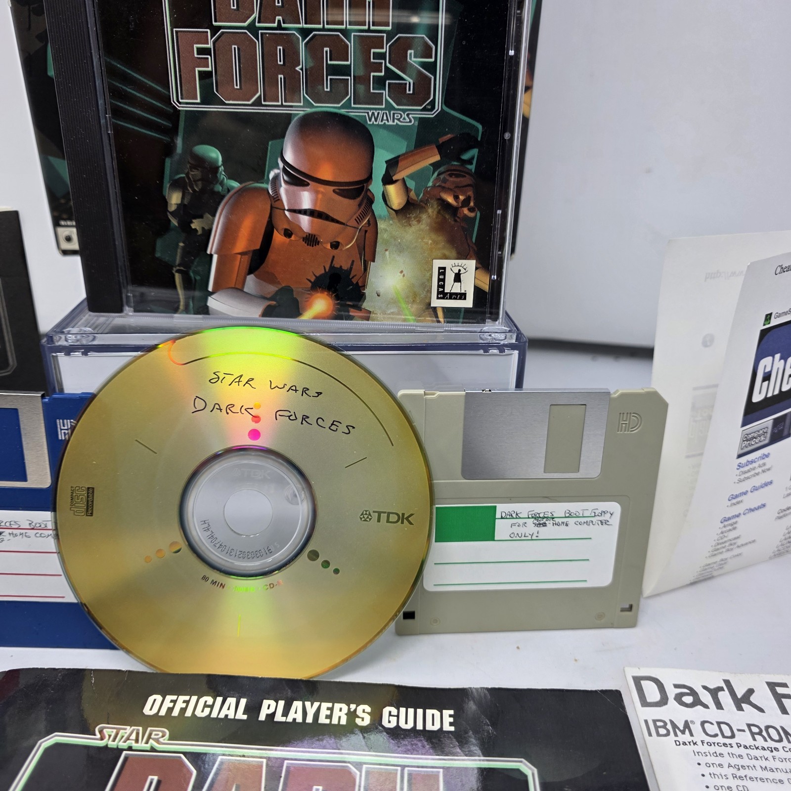 Star Wars Dark Forces PC Big Box Complete CIB Game Lot with Players Guide 1995