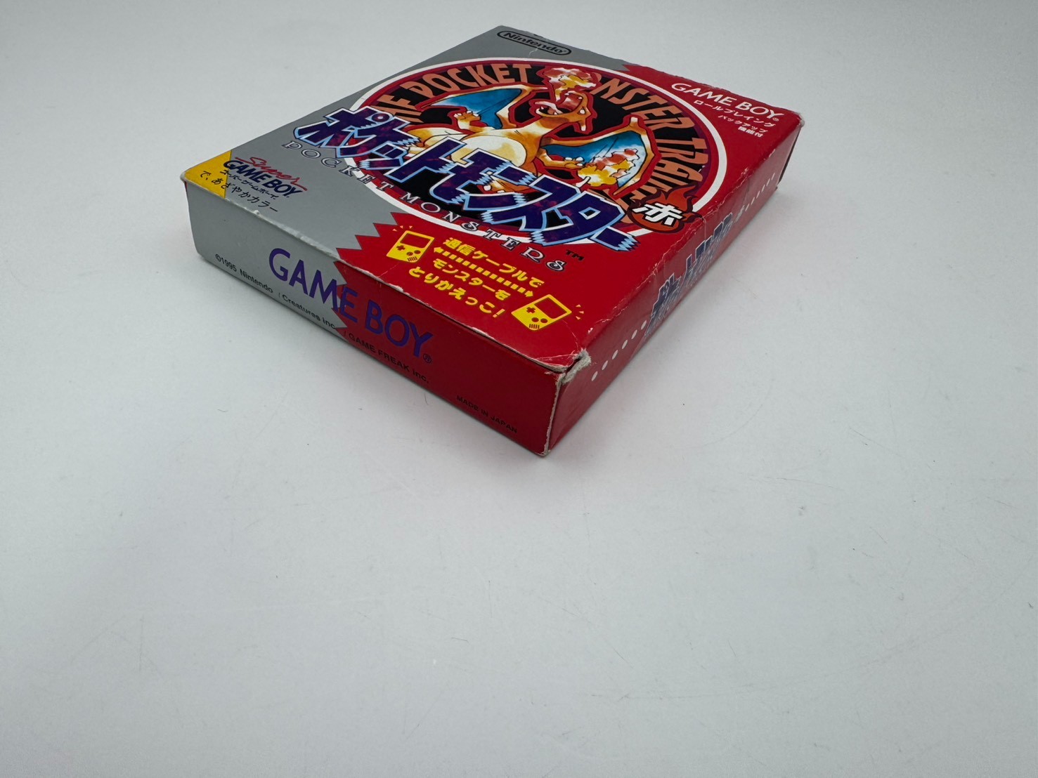 Pocket Monster Red Version Game Boy w/ Box Manual Map Japan Tested 15+