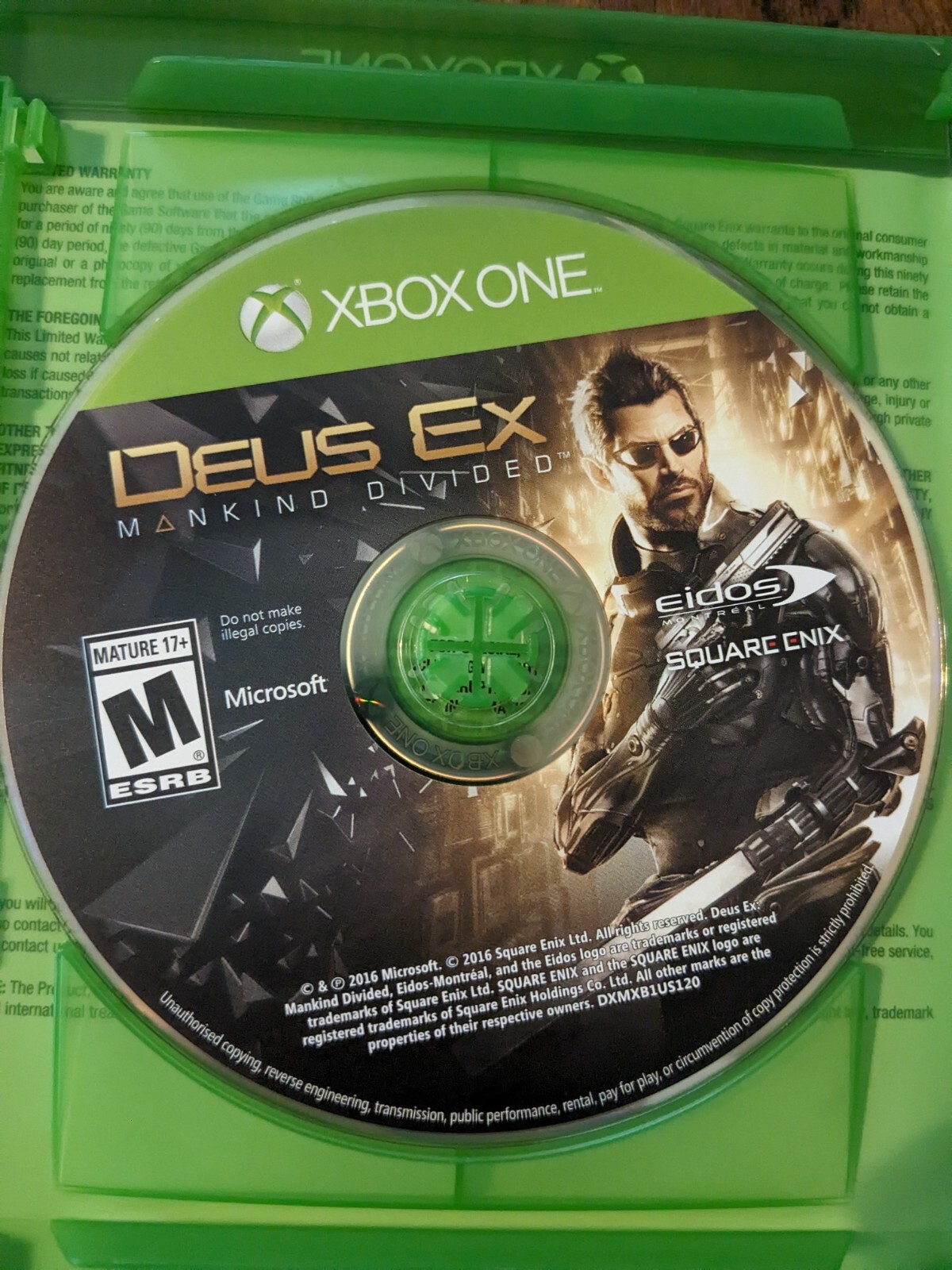 Deus Ex: Mankind Divided (Day One Edition) – Xbox One – Complete/CIB