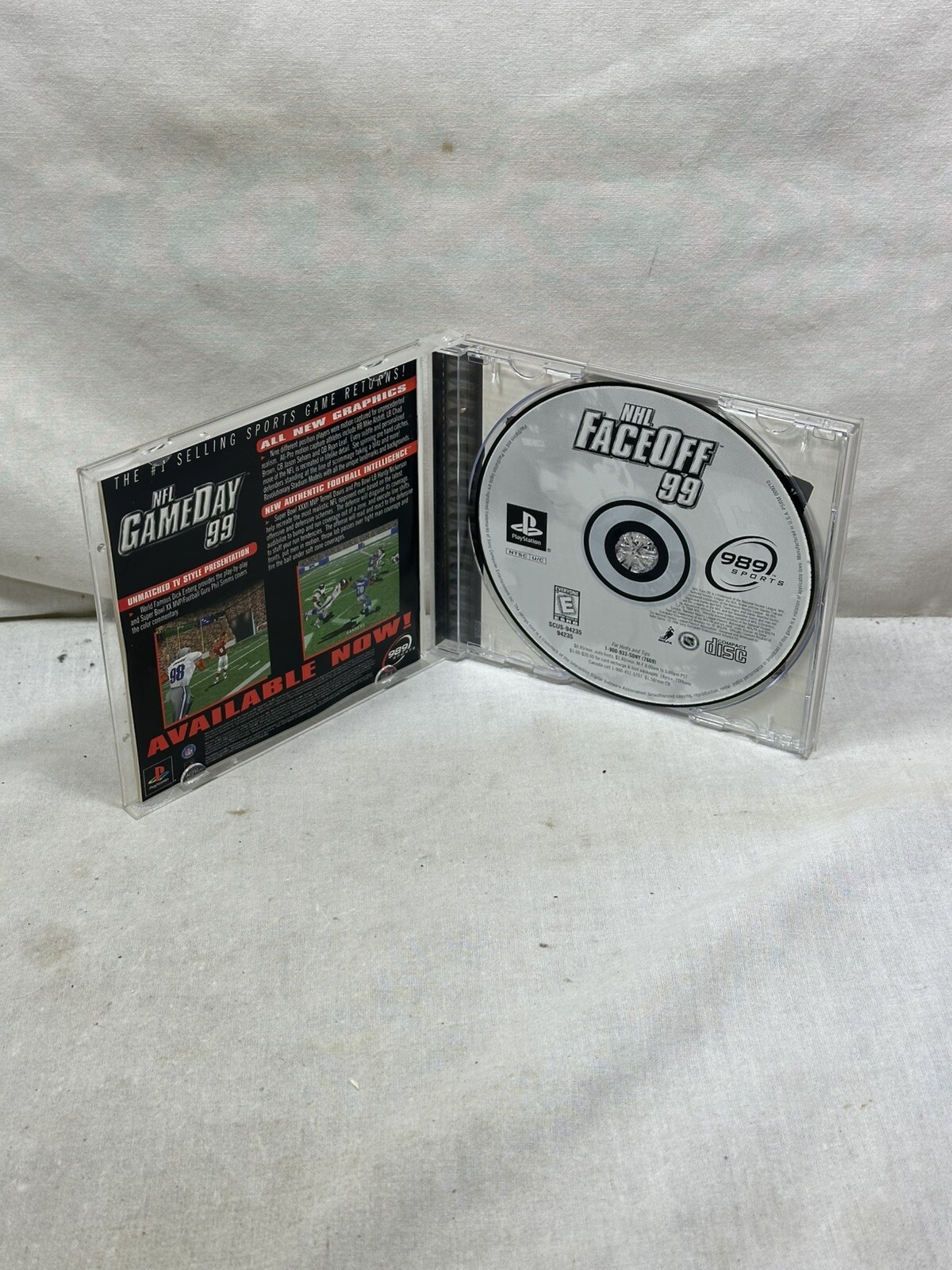 NHL FaceOff 99 (Sony PlayStation 1, 1998) Complete and Tested