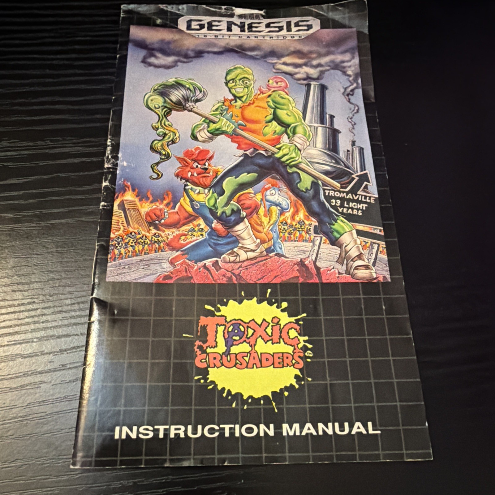 Toxic Crusaders Sega Genesis Complete In Box CIB