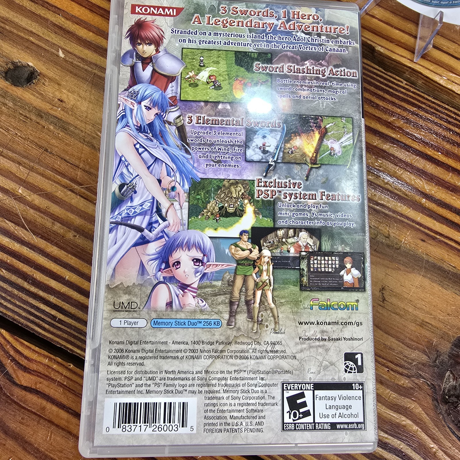 Ys: The Ark of Napishtim (Sony PlayStation Portable, 2006) PSP CIB Tested MINTY!
