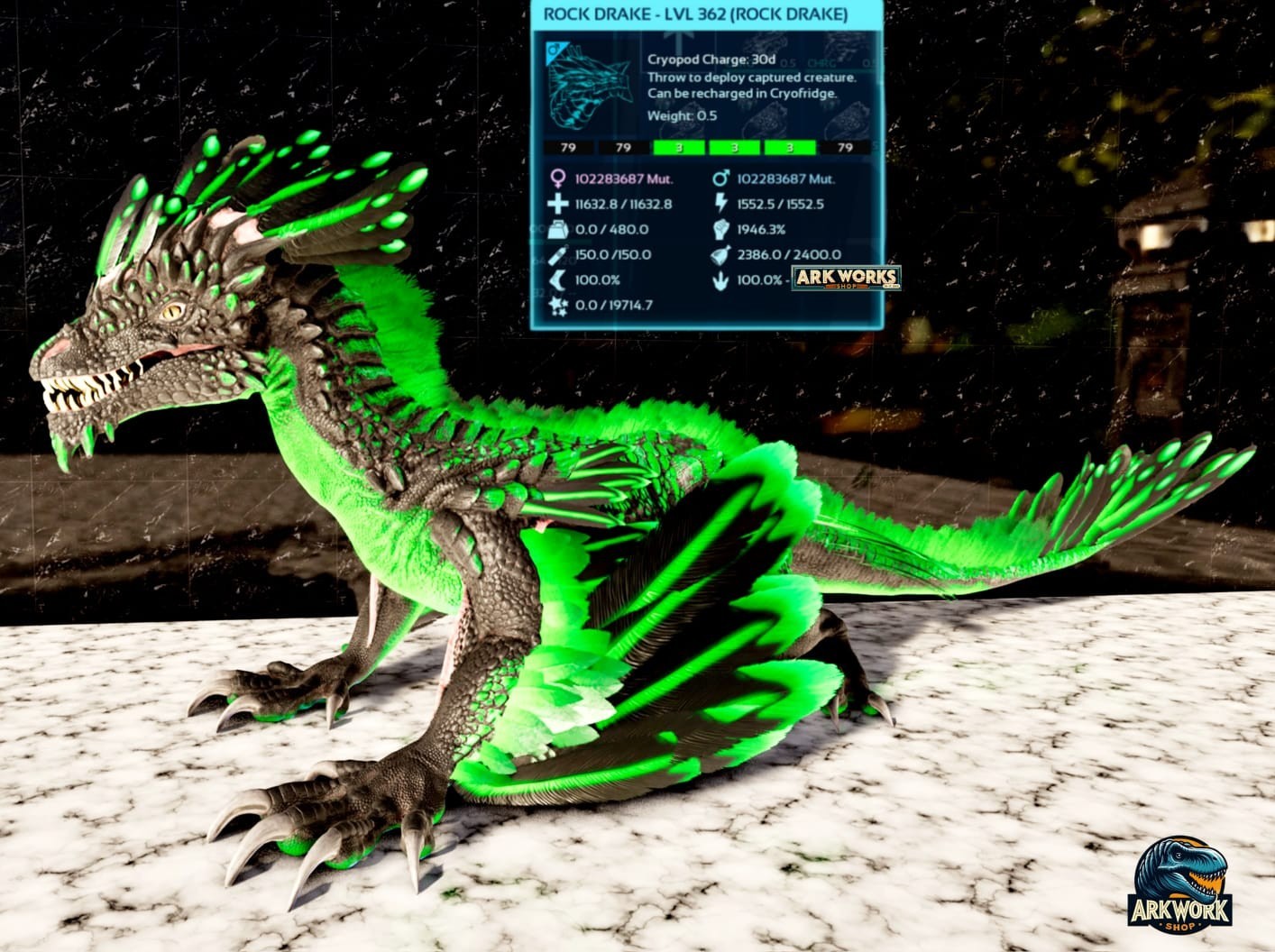 🦖ARK Survival Ascended Monster Top Stats PVE PS5/XBOX/PC