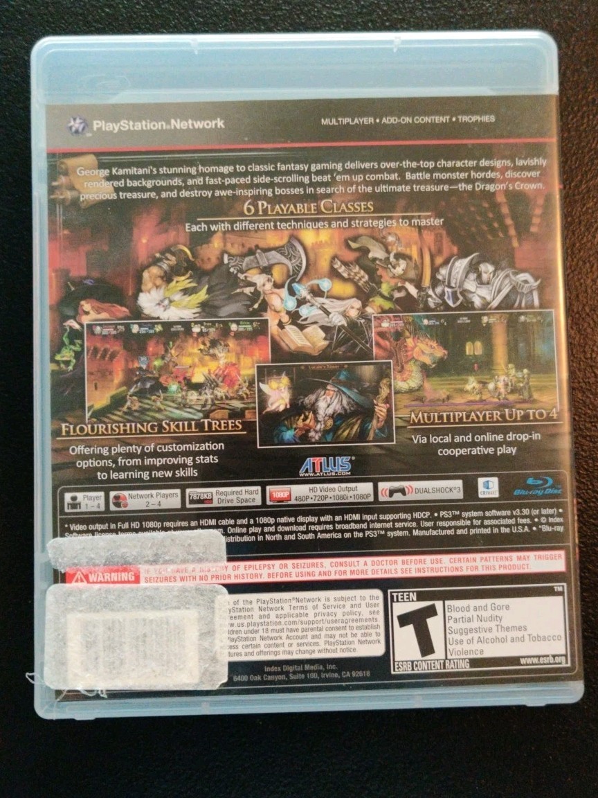Dragons Crown – Sony PlayStation 3 CIB