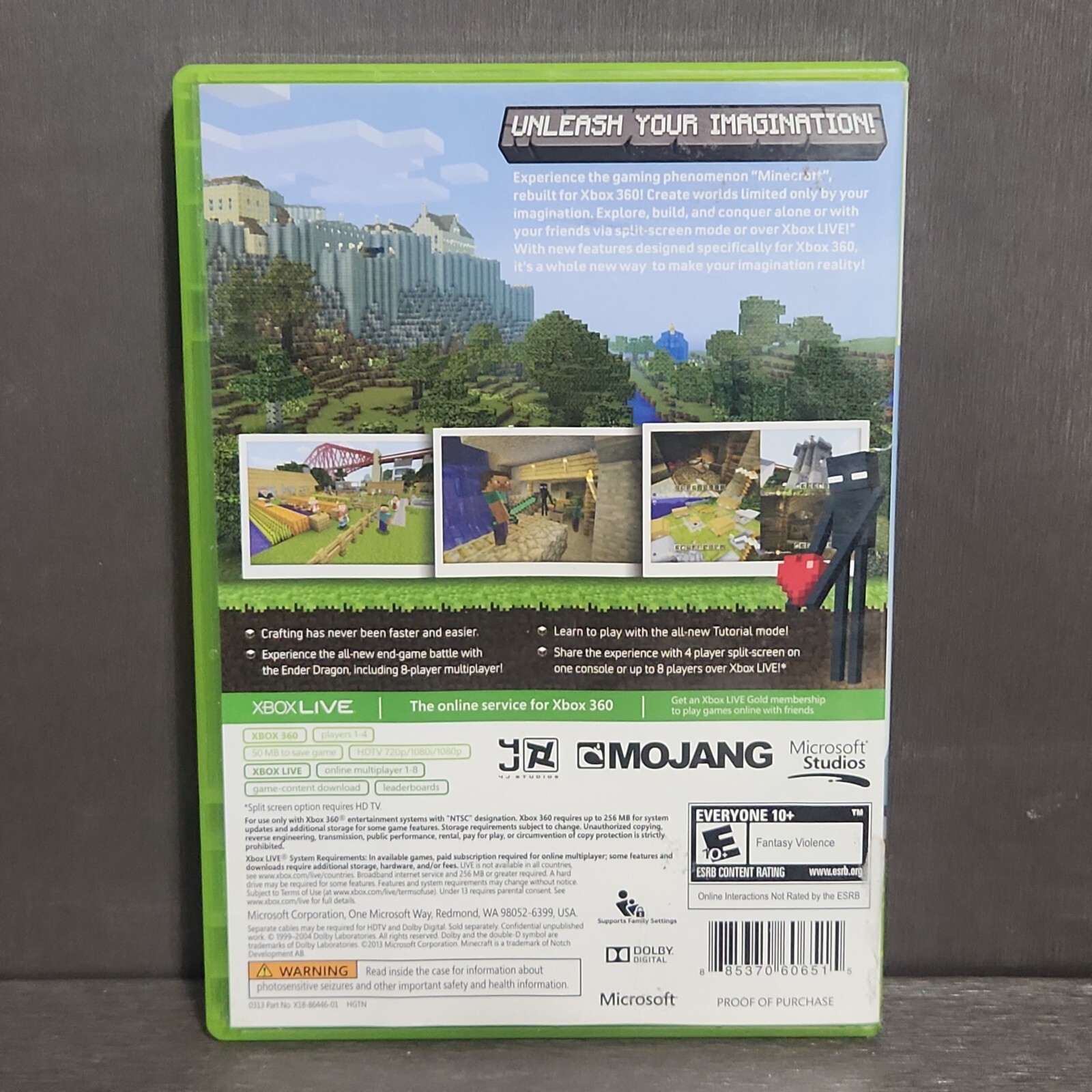 Minecraft Xbox 360 Refurbished