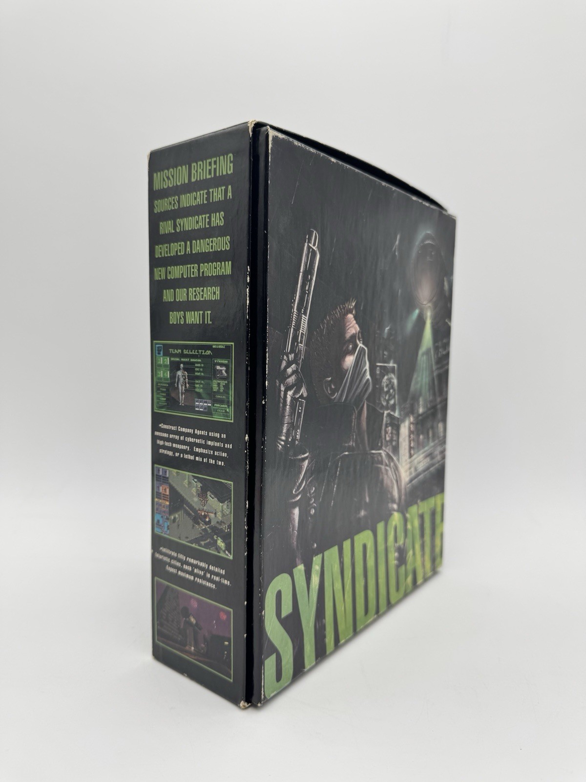 Syndicate MS-DOS 3.5″ Floppy Disks IBM PC Manual BIG BOX Complete