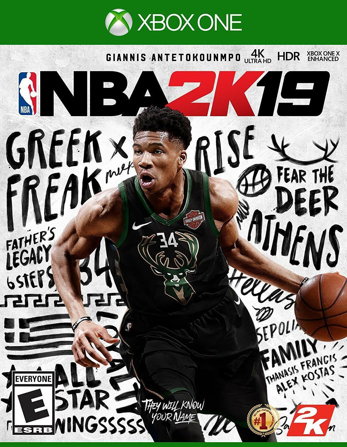NEW! NBA 2K19 (2018 ESRB-E) Xbox One XB1 Standard Edition by Take 2 Interactive