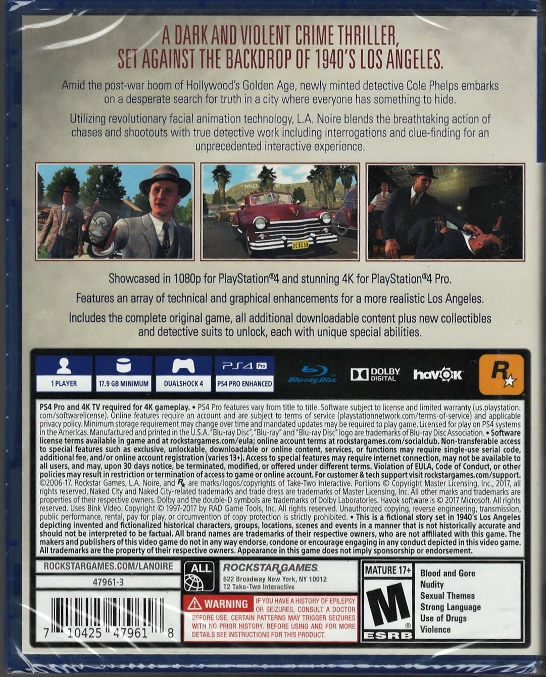 L.A. Noire – PlayStation 4