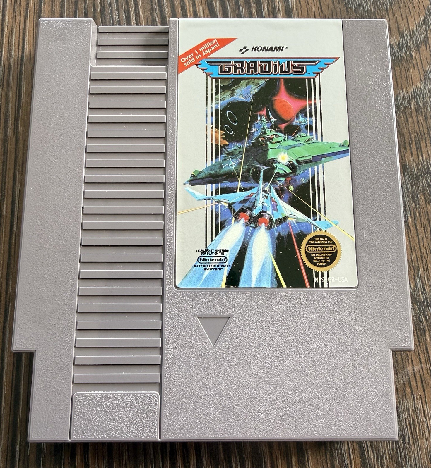 Gradius Complete in Box CIB Hangtab “Made in Japan” Sticker Nintendo NES RARE🔥