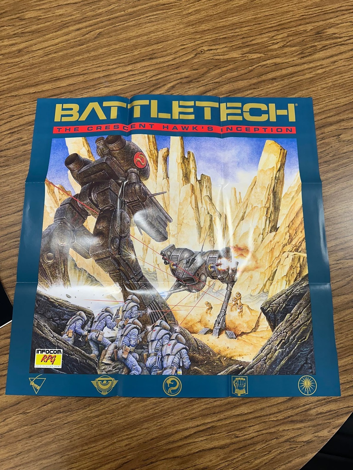 Battletech The Crescent Hawk’s Inception Infocom Commodore 64/128 Cib With