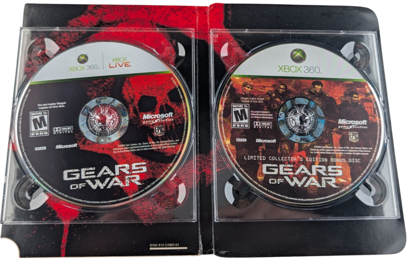 Gears of War Xbox 360 Limited Collector’s Edition 2 Disc NTSC 2006
