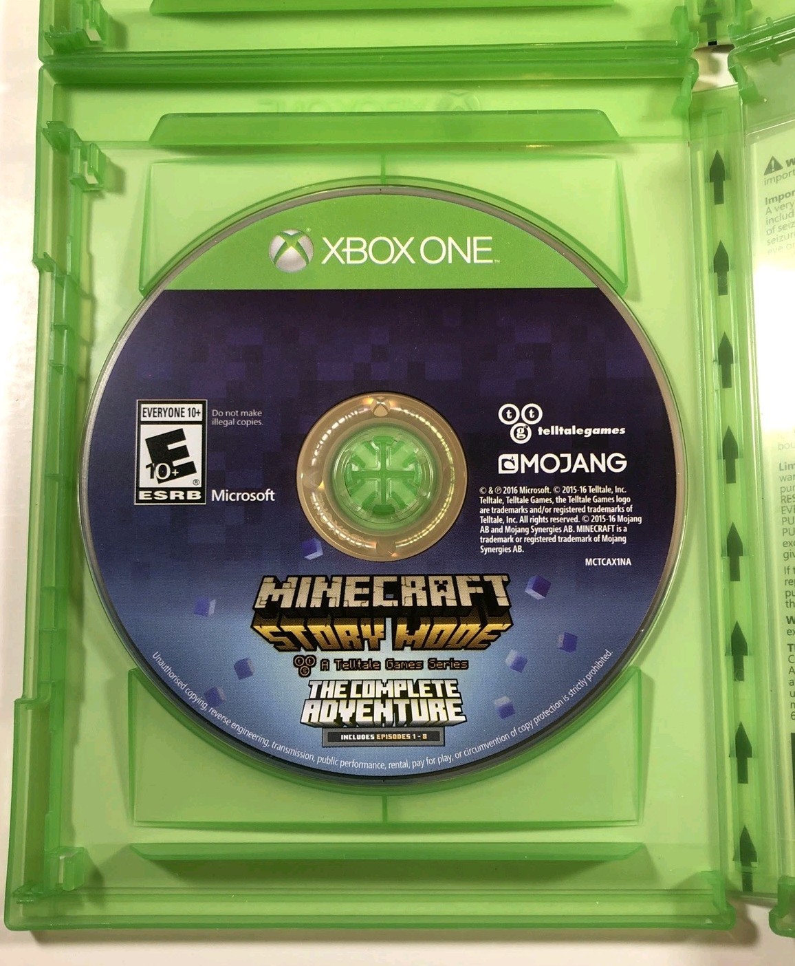 Minecraft Story Mode The Complete Adventure AND Season Two (Microsoft Xbox One)