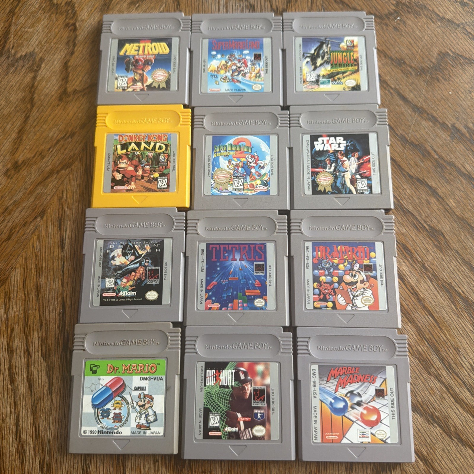 Lot Of 12 Gameboy Games Metroid Super Mario Land Donkey Kong Batman