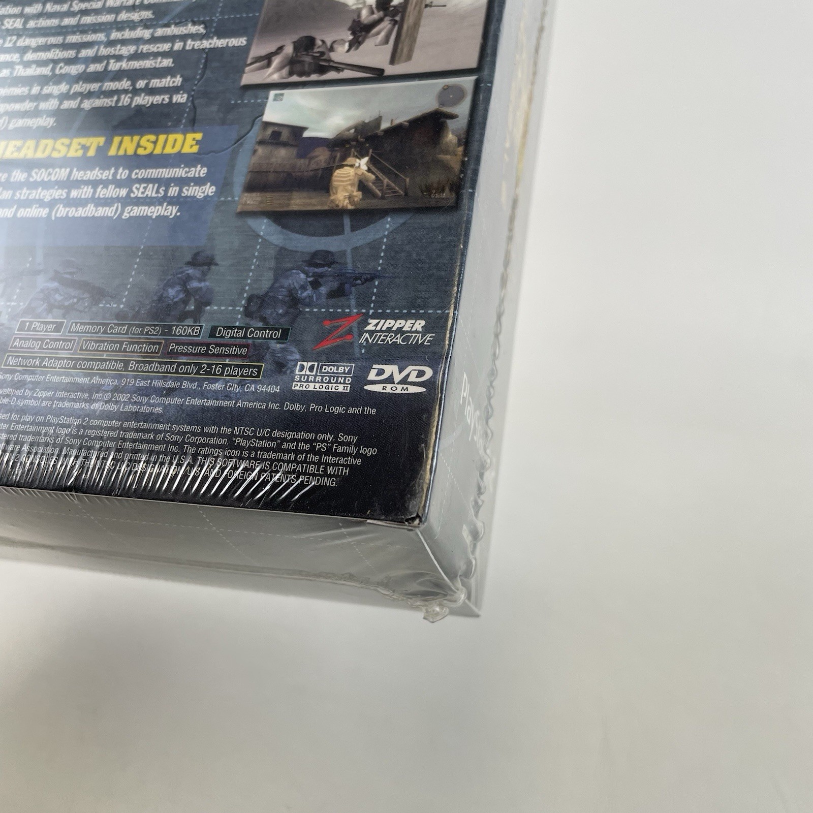 SOCOM: U.S. Navy Seals, Headset Bundle Box (PlayStation 2 PS2) BRAND NEW SEALED!