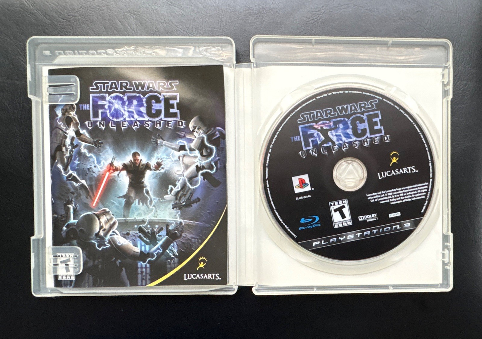 Star Wars: The Force Unleashed PS3 Manual Included LucasArts T NTSC-U/C