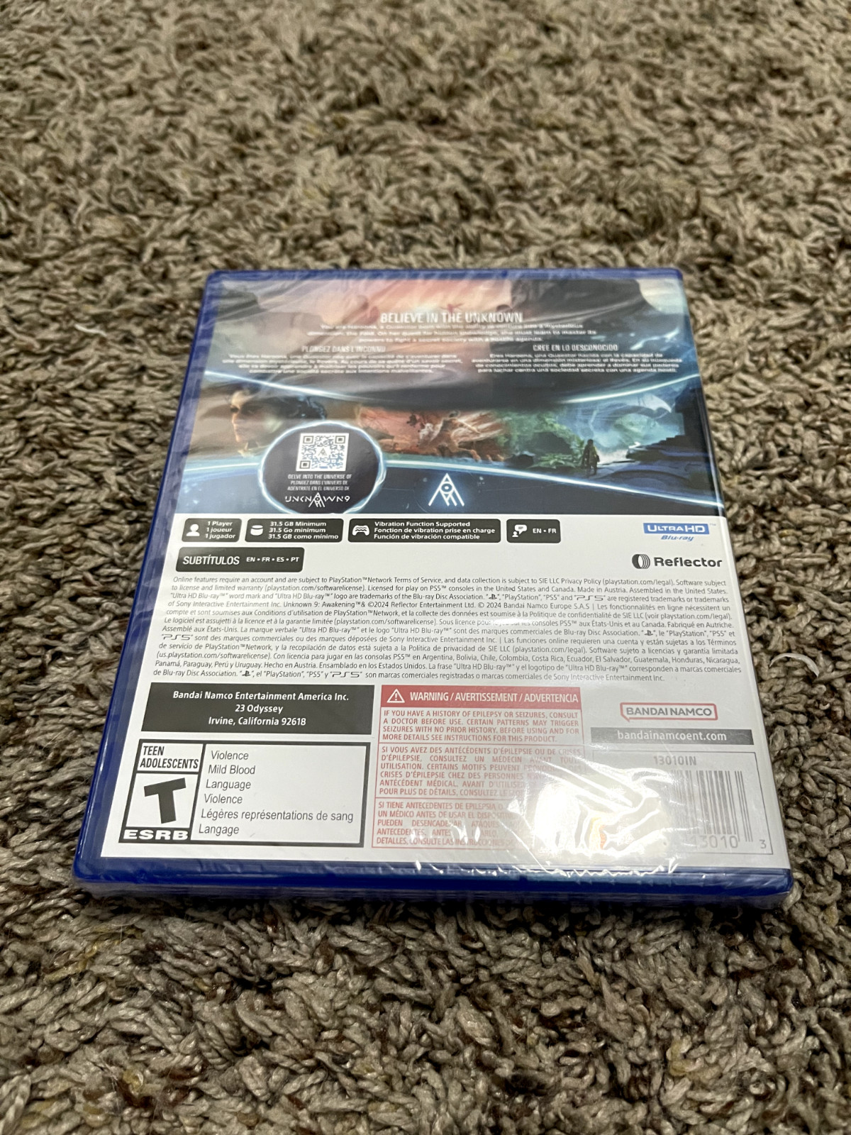 Unknown 9 Awakening PS5 Bandai Namco New Sealed