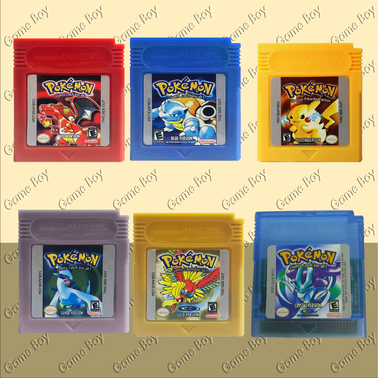 Pokemon Red/Blue/Yellow/Gold/Silver/Crystal Gameboy (READ, Used, Tested)