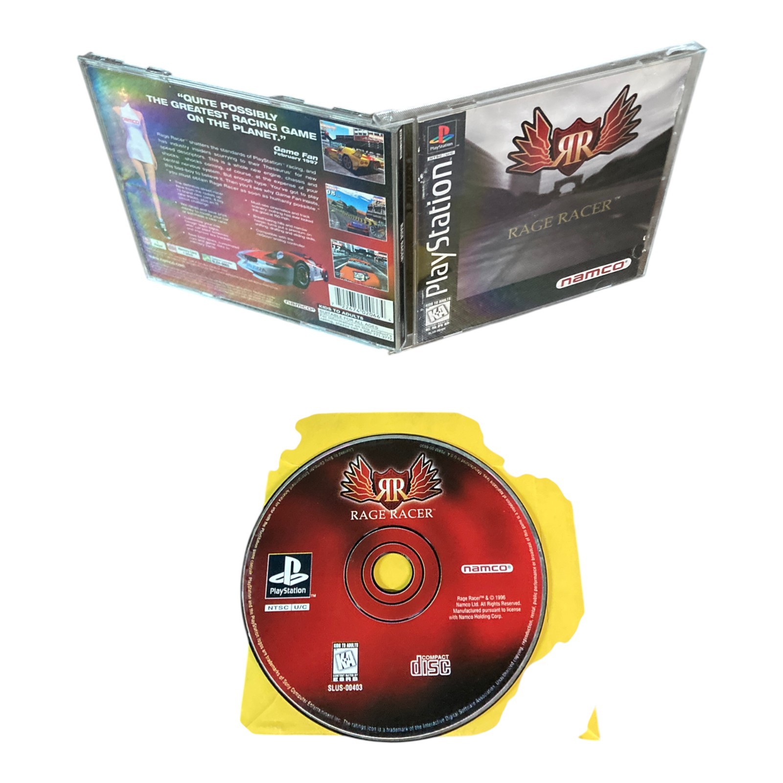 Sony PlayStation 1 PS1 CIB COMPLETE TESTED Rage Racer