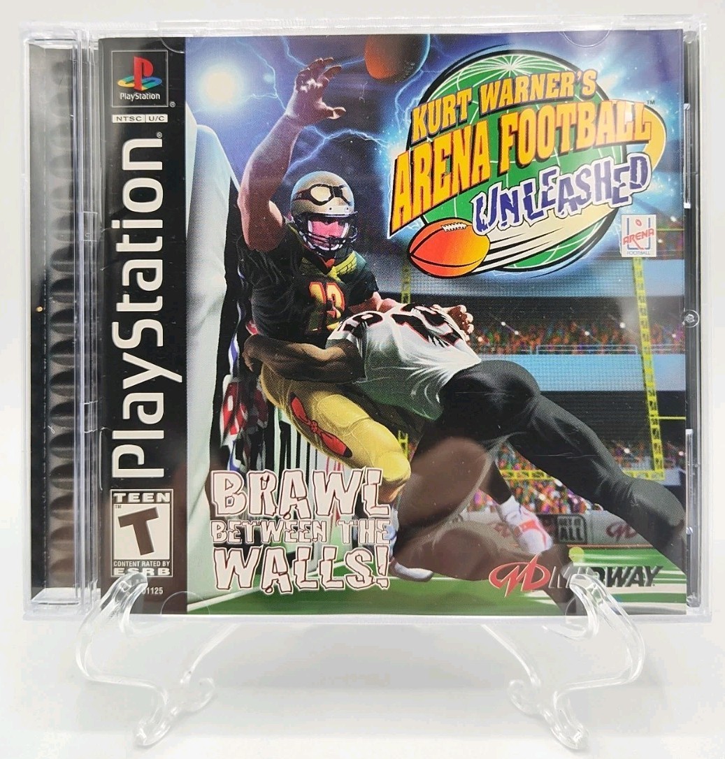 Kurt Warner’s Arena Football Unleashed (PS1, 2000) CIB + Case Protector Tested!