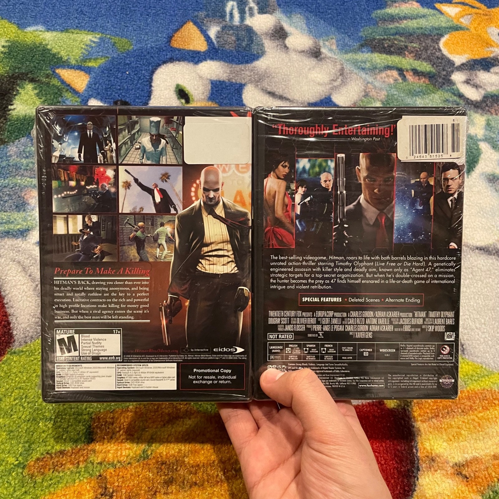 Hitman Unrated Exclusive 2-Pack Blood Money PC Game DVD Movie Sealed 2008 New