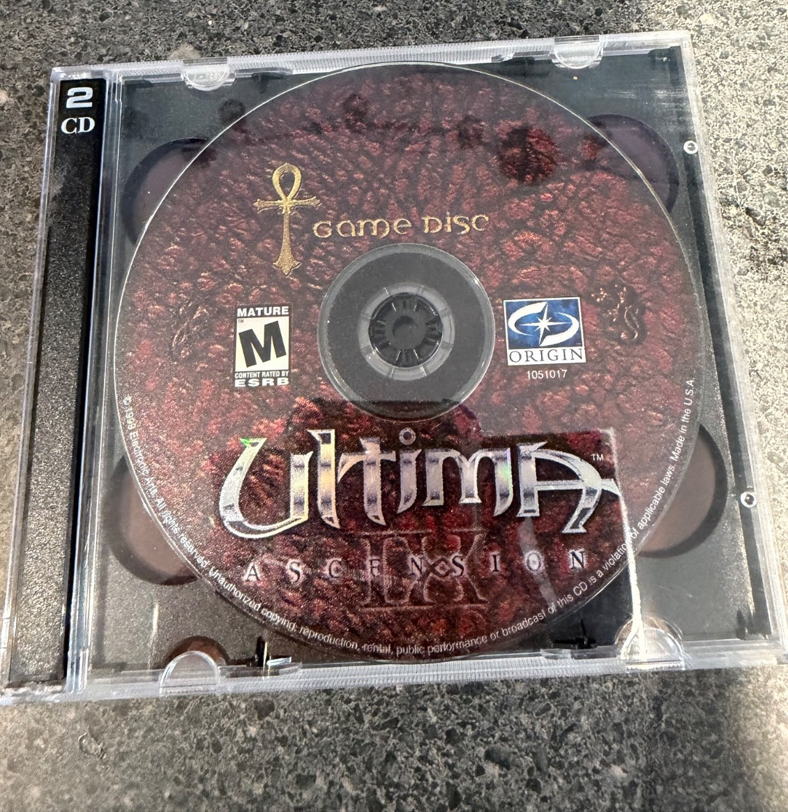 Ultima IX Ascension PC CD ROM 1999 2 Discs Video Game
