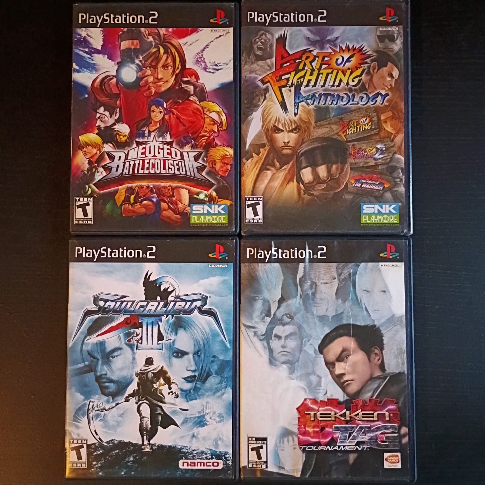 Lot of 4 PS2 Fighting Games-1 Brand New Sealed in Plastic (Other 3 Games Tested)
