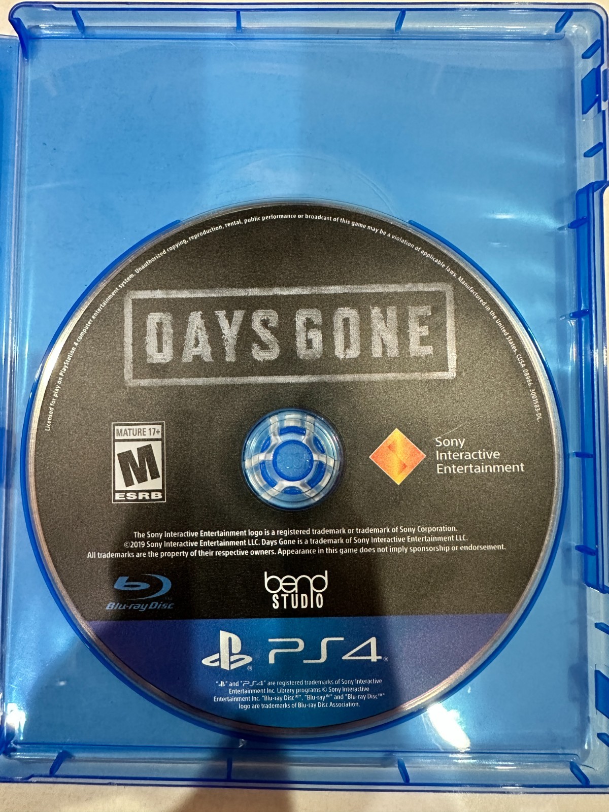 Days Gone (Sony PlayStation 4, 2019) PS4 GAME DISC ONLY Fully TESTED Working