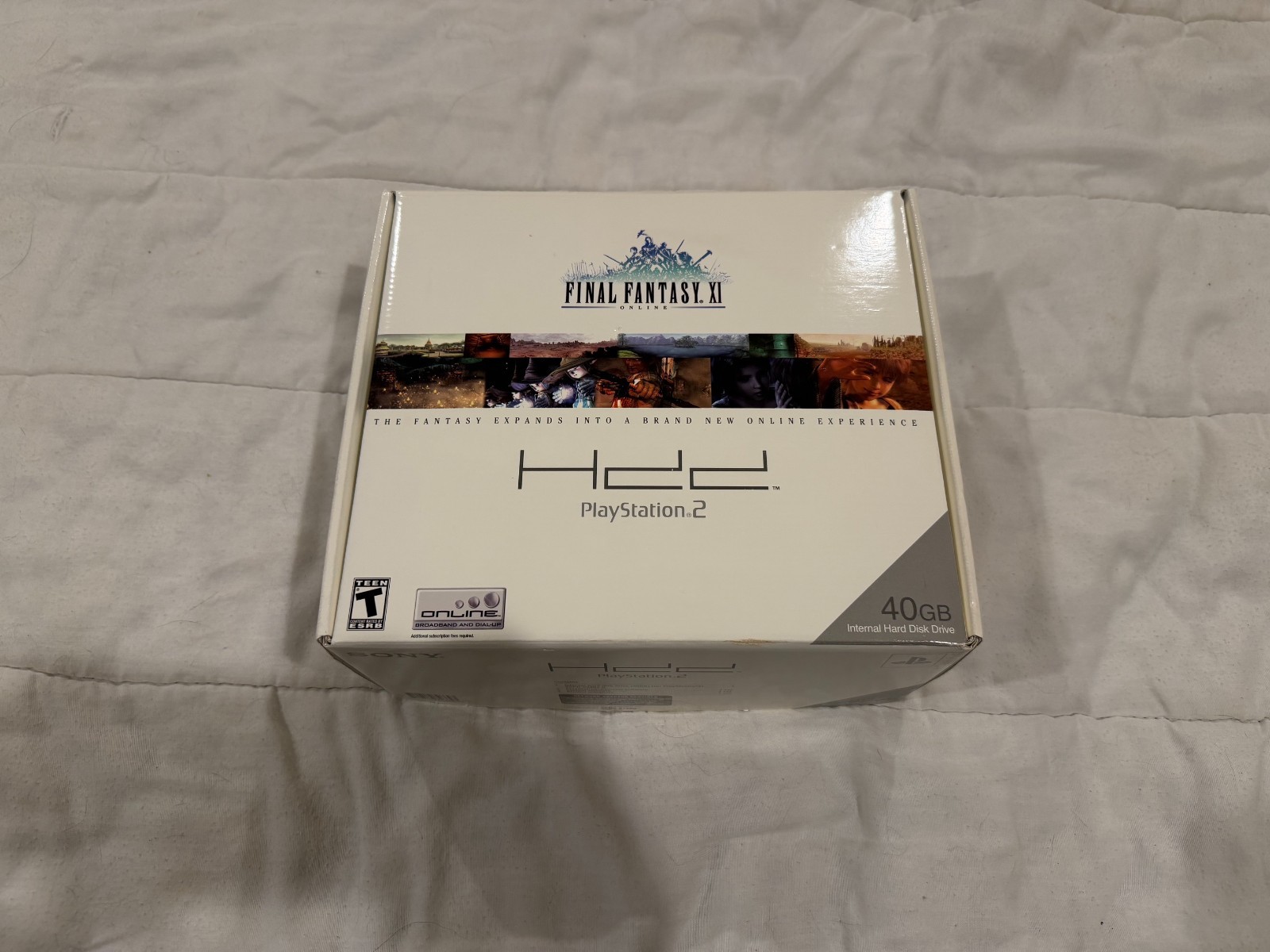 PS2 Final Fantasy XI Online HDD Bundle Complete Box Network Adapter Discs