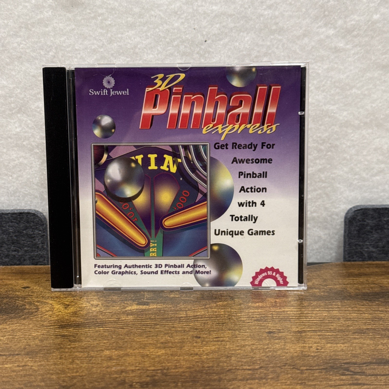3D Pinball Express PC CD-ROM 1999 Swift Jewel Cosmi Corporation