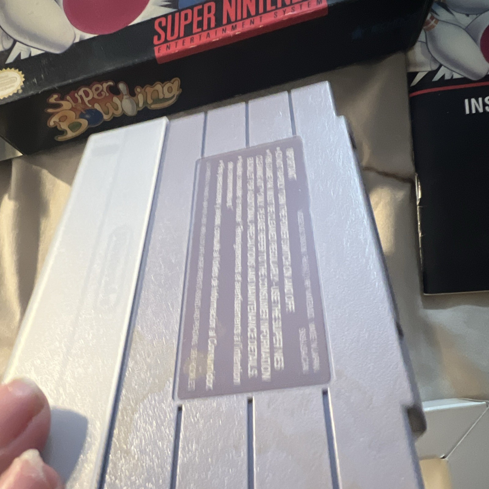 Technos Super Bowling SNES CIB Complete in Box w/ Manual NTSC-U/C