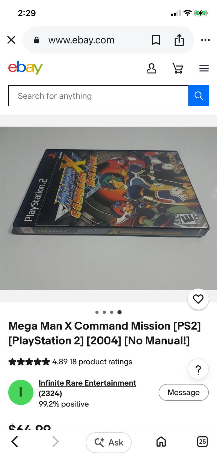 Megaman X Command Mission(PS2)2004