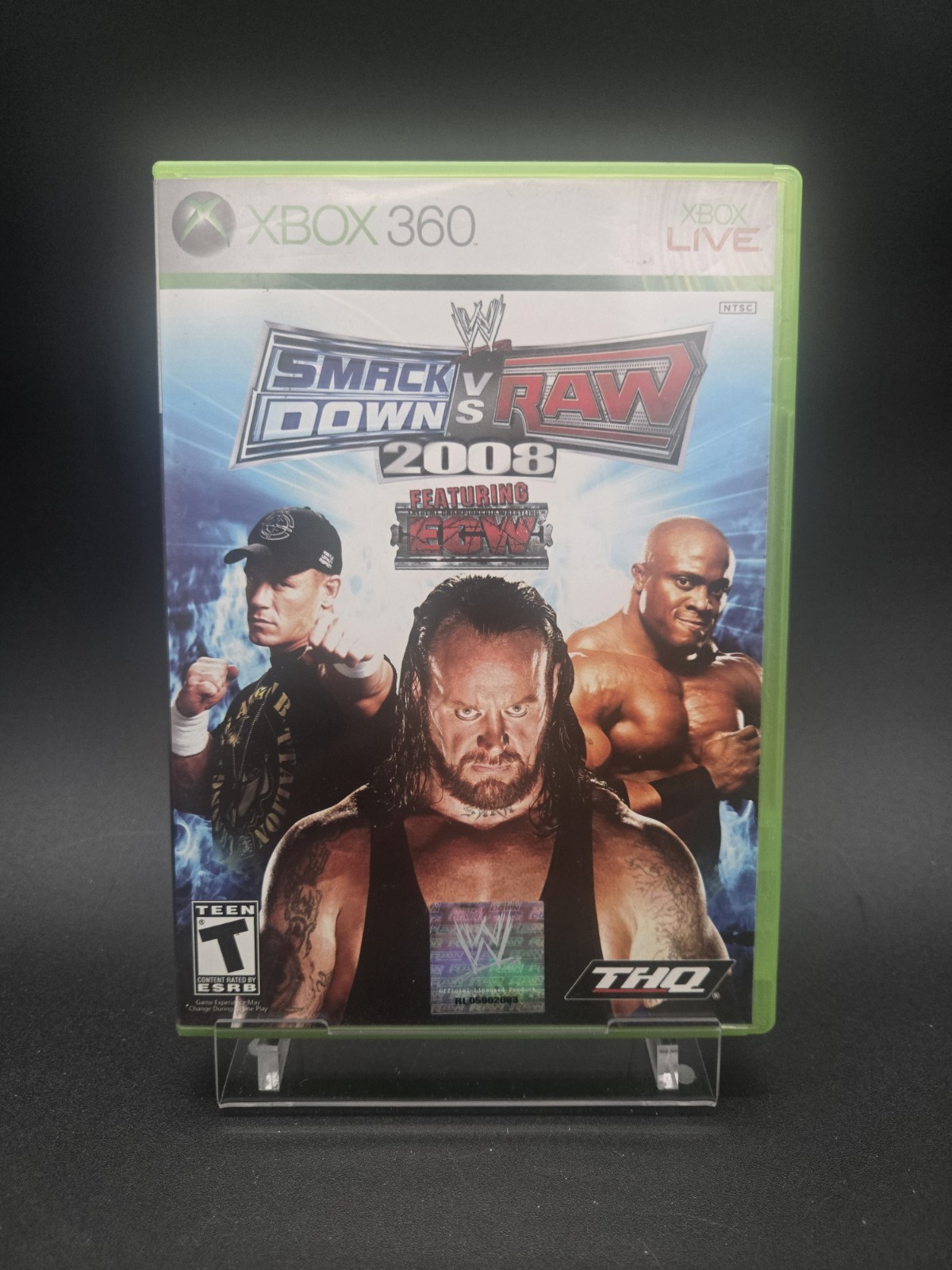 WWE Smackdown VS Raw 2008 Featuring ECW (Microsoft Xbox 360, 2007) CiB Tested