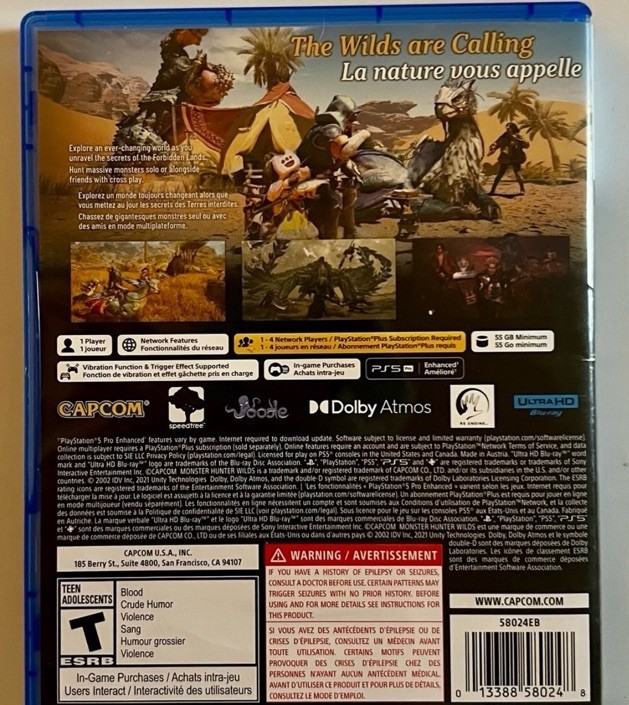 Monster Hunter Wilds Standard Edition for Sony PlayStation 5 New