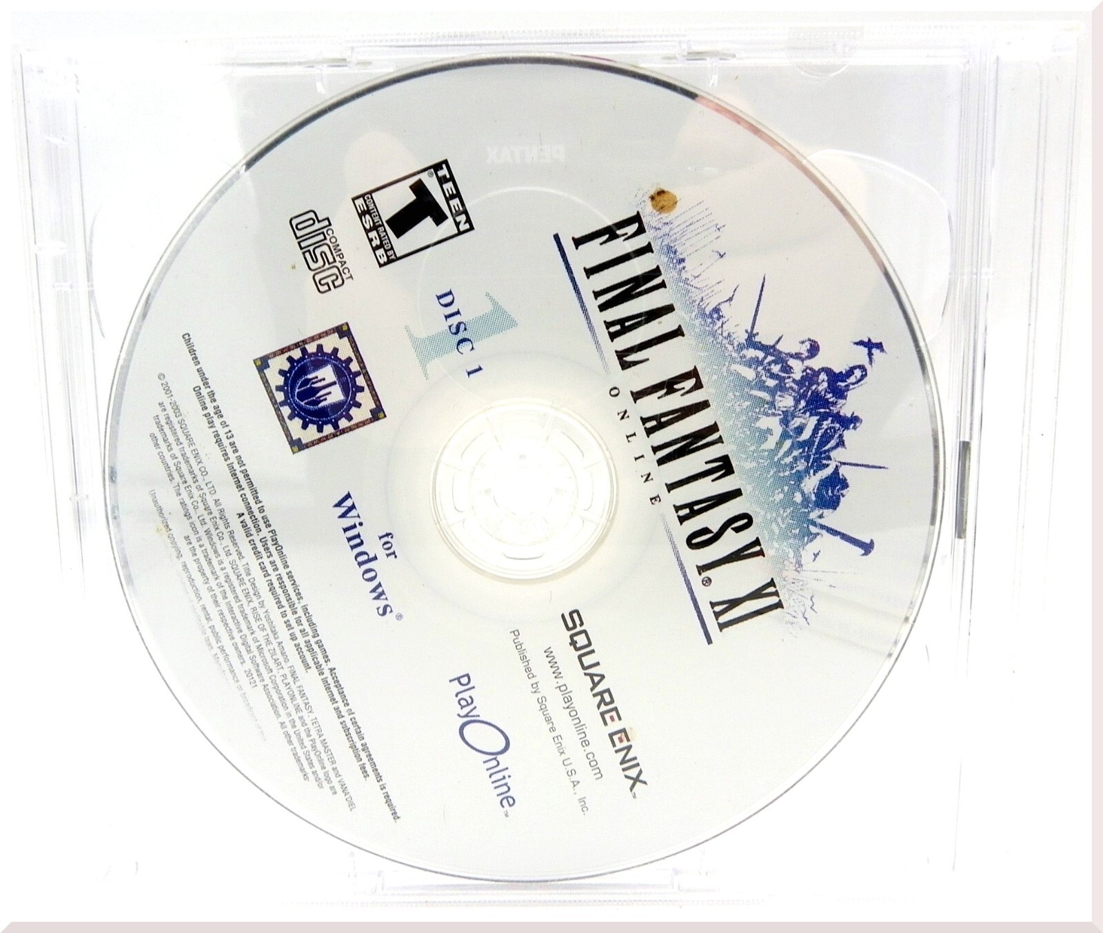 Final Fantasy XI PC CD-Rom Role Playing Game By Square Enix MMORPG 2003