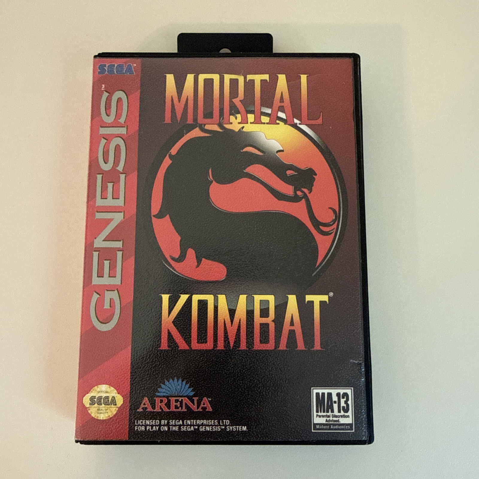 Mortal Kombat Sega Genesis, 1993 CIB Great Condition