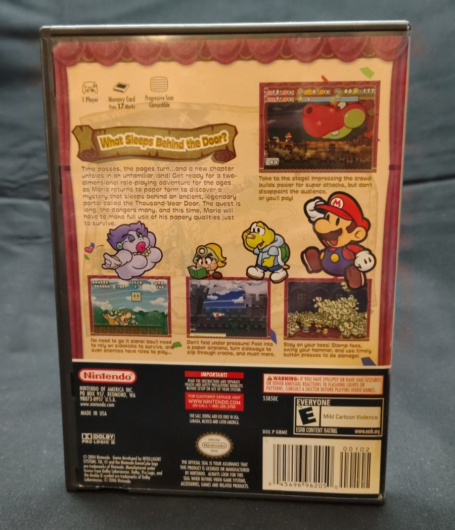 Paper Mario Thousand-Year Door (GameCube) Player’s Choice No Manual