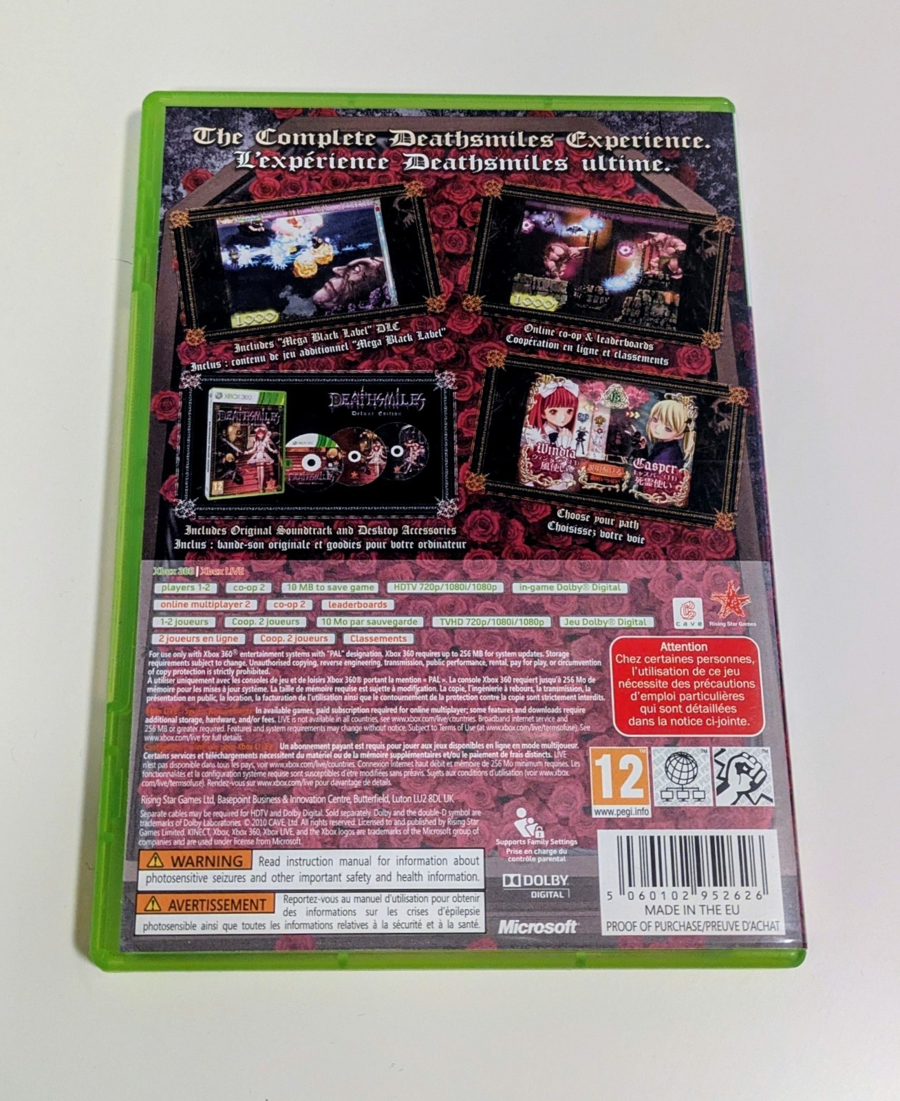 CAVE Deathsmiles Deluxe Edition Xbox 360 PAL Pre-Owned