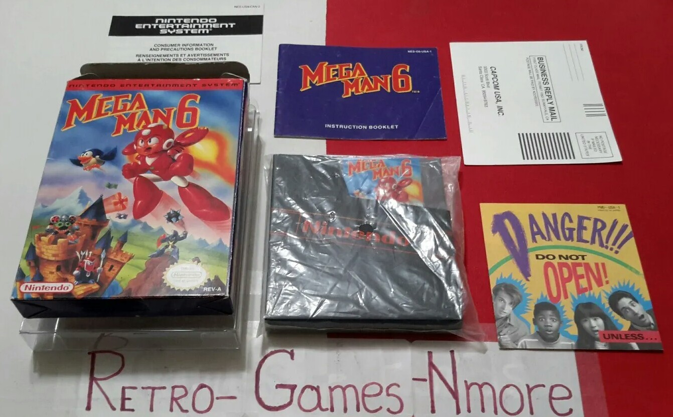 Mega Man 6 Nintendo AUTHENTIC MegaMan 6 NES Actual pict READ/LOOK WELL!