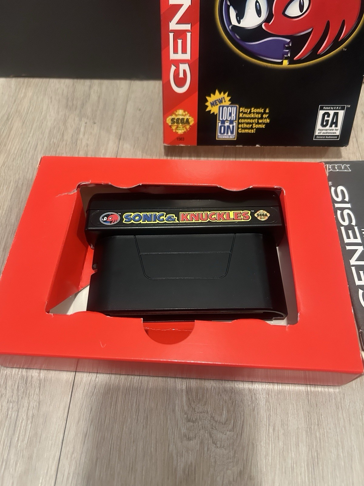 SONIC & KNUCKLES – (SEGA GENESIS, 1994) TESTED + COMPLETE IN BOX CIB